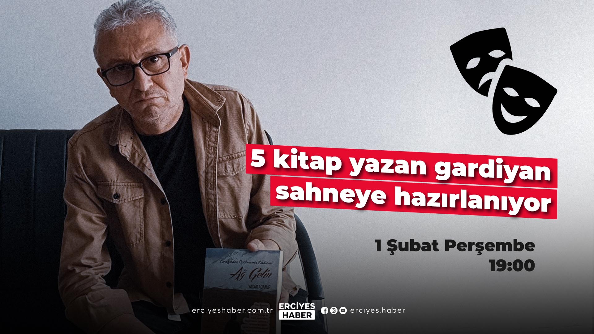 5 kitap yazan gardiyan sahneye hazırlanıyor