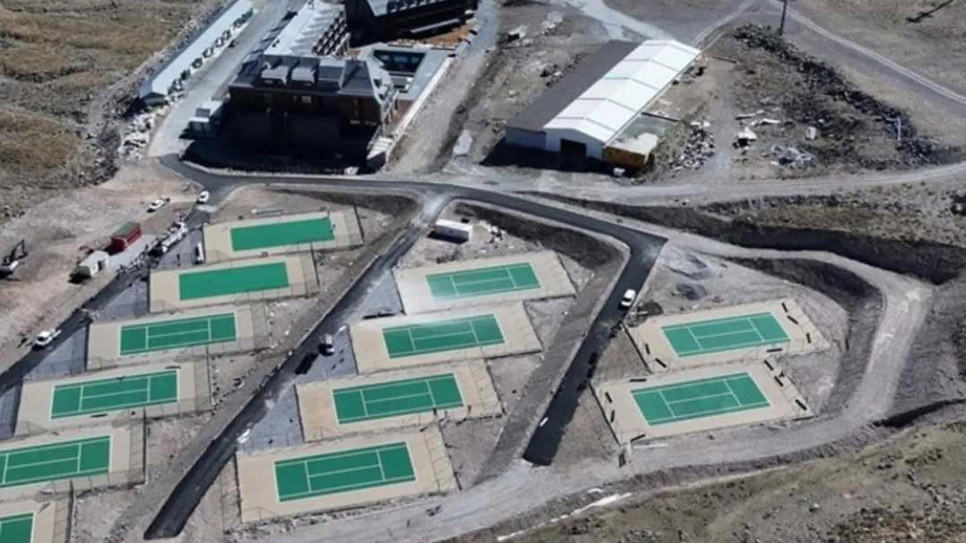 Tenis kortu Yap İşlet Devret sistemiyle Erciyese kazandırıldı