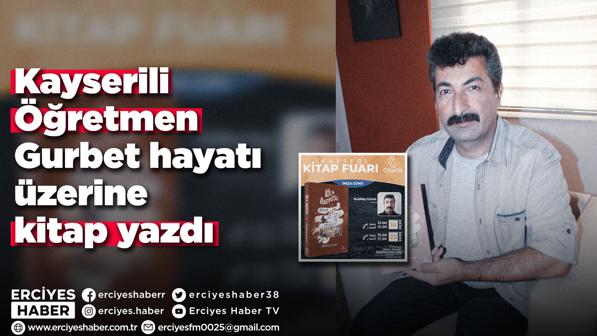 Kayserili Öğretmen Gurbet hayatı üzerine kitap yazdı