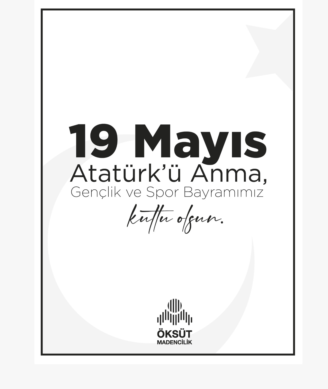 19 Mayıs Atatürk'ü anma Gençlik Ve Spor Bayramı 